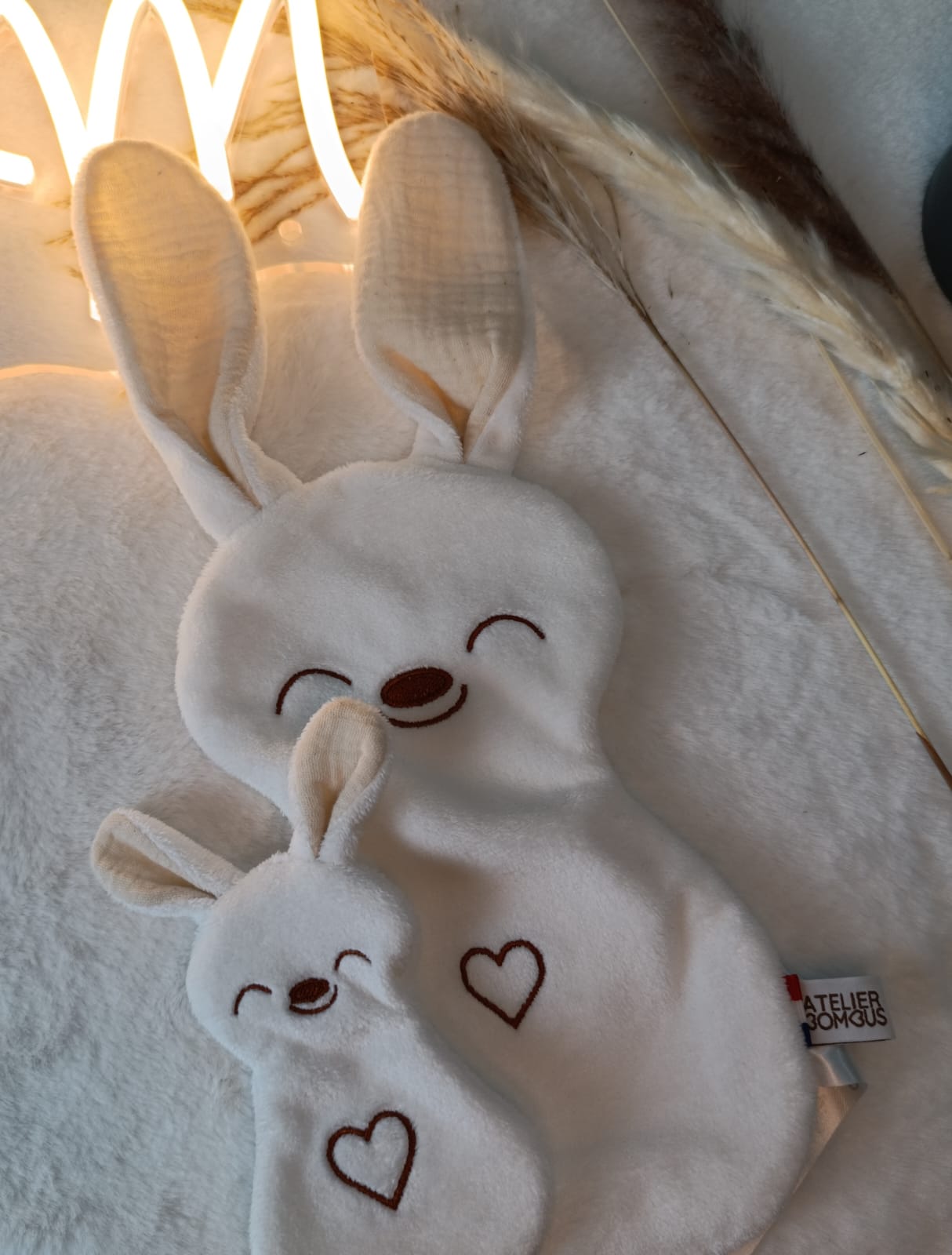 Doudou d'aide à la séparation- Paulin le lapin